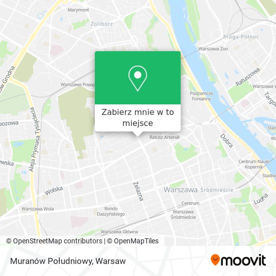 Mapa Muranów Południowy