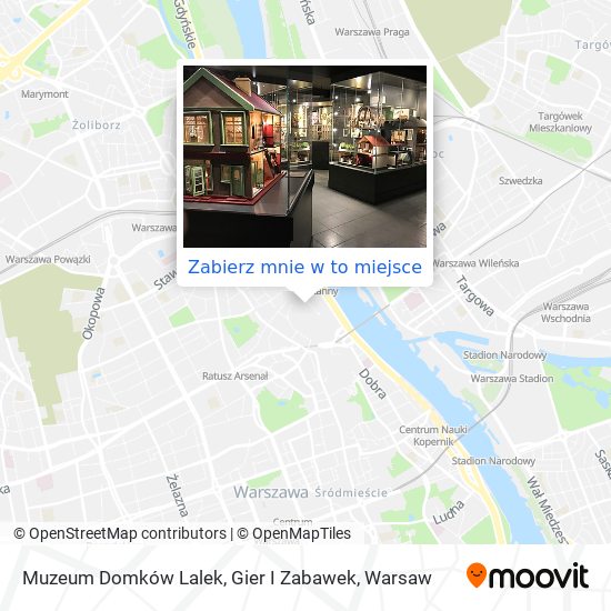 Mapa Muzeum Domków Lalek, Gier I Zabawek