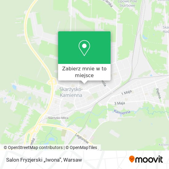 Mapa Salon Fryzjerski „Iwona”