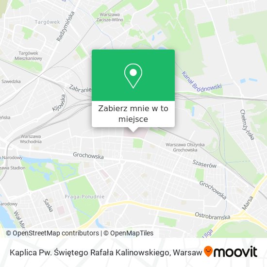 Mapa Kaplica Pw. Świętego Rafała Kalinowskiego