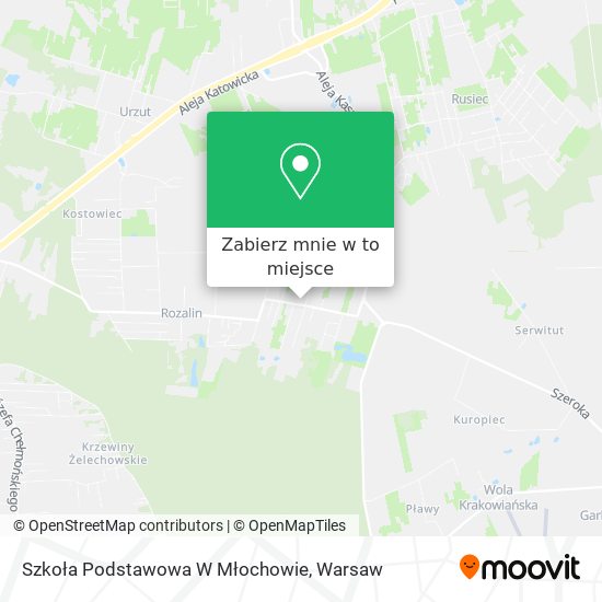 Mapa Szkoła Podstawowa W Młochowie