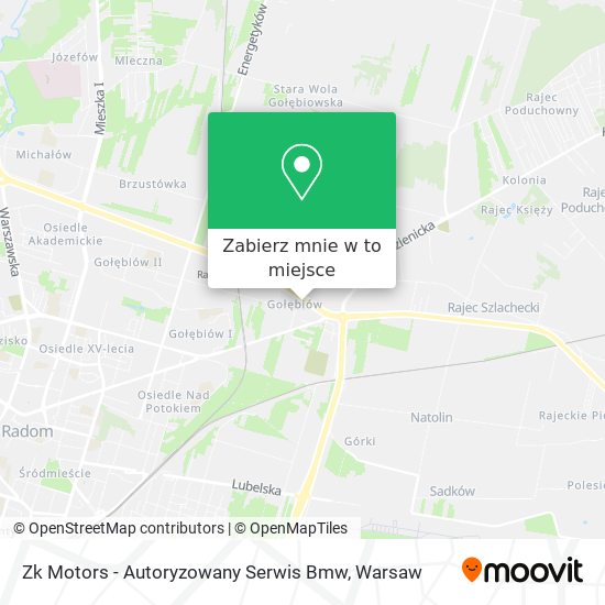 Mapa Zk Motors - Autoryzowany Serwis Bmw