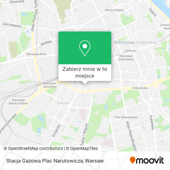 Mapa Stacja Gazowa Plac Narutowicza