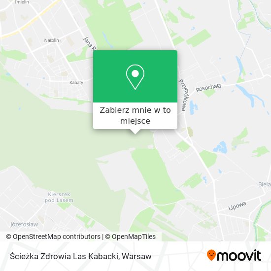 Mapa Ścieżka Zdrowia Las Kabacki