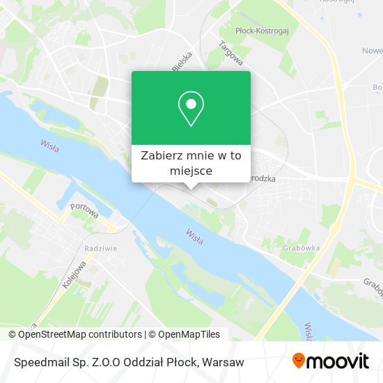 Mapa Speedmail Sp. Z.O.O Oddział Płock