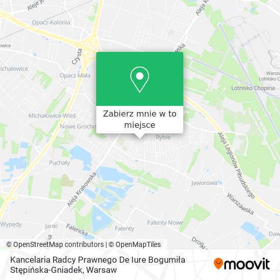 Mapa Kancelaria Radcy Prawnego De Iure Bogumiła Stępińska-Gniadek