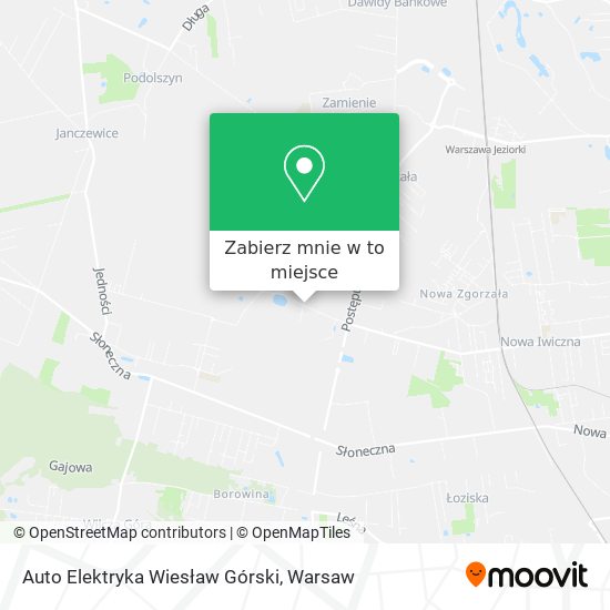 Mapa Auto Elektryka Wiesław Górski