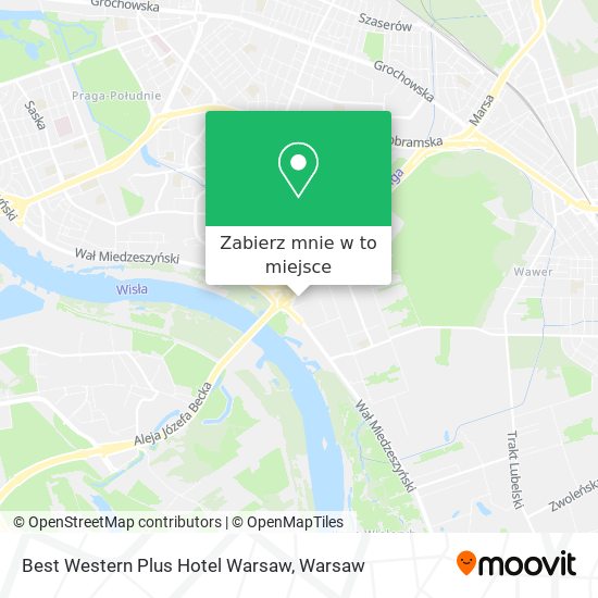 Mapa Best Western Plus Hotel Warsaw