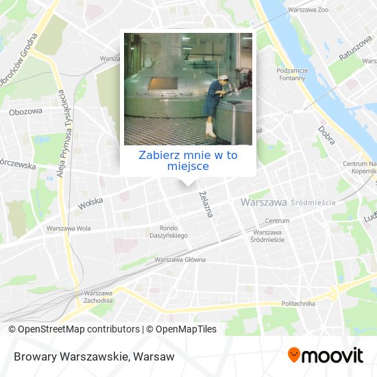 Mapa Browary Warszawskie