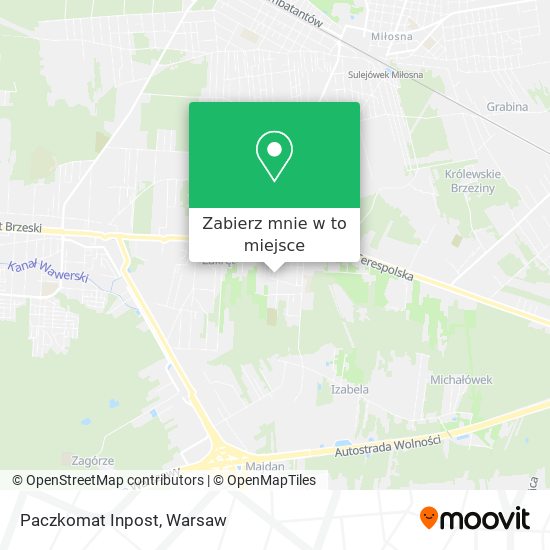 Mapa Paczkomat Inpost