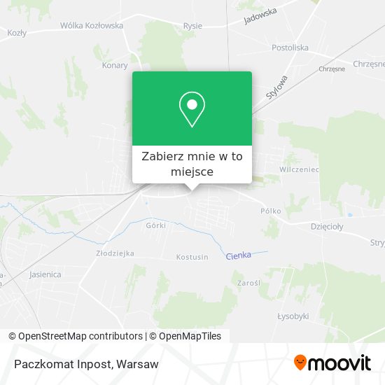 Mapa Paczkomat Inpost