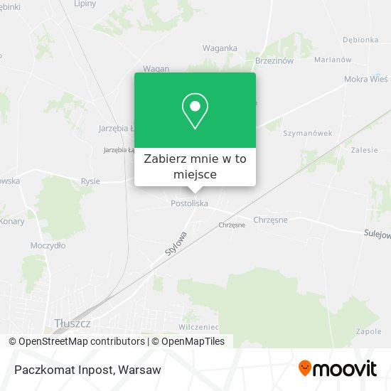 Mapa Paczkomat Inpost