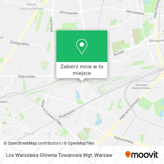 Mapa Lcs Warszawa Główna Towarowa Wgt