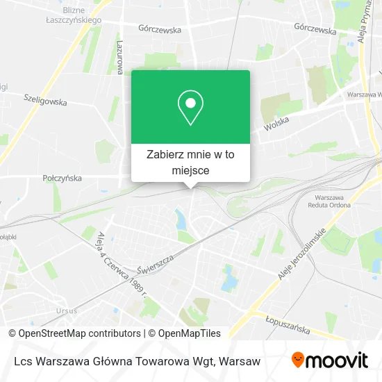Mapa Lcs Warszawa Główna Towarowa Wgt