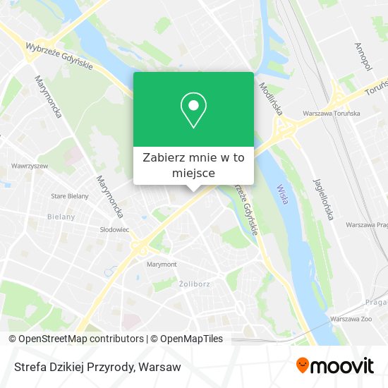 Mapa Strefa Dzikiej Przyrody