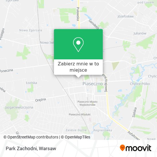 Mapa Park Zachodni