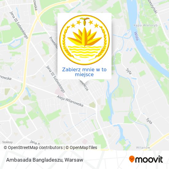 Mapa Ambasada Bangladeszu