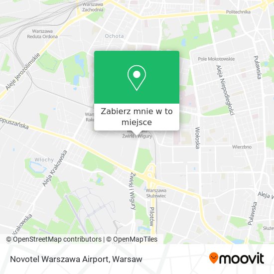 Mapa Novotel Warszawa Airport