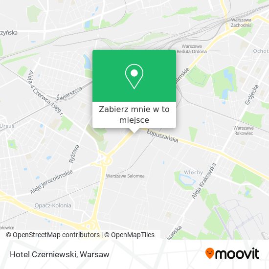 Mapa Hotel Czerniewski