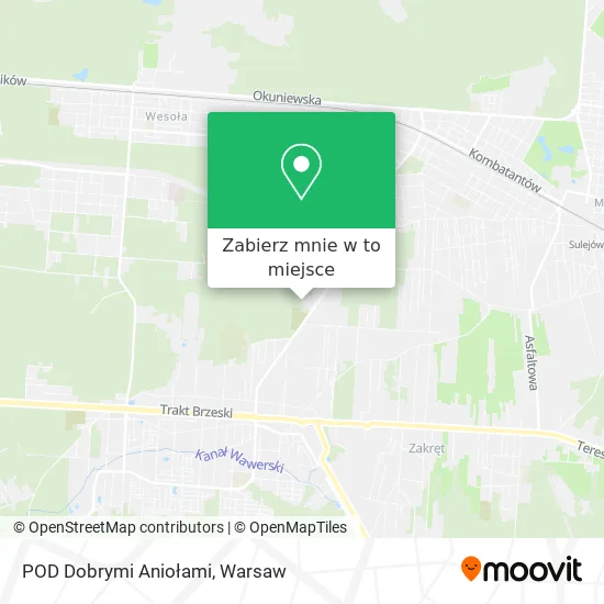 Mapa POD Dobrymi Aniołami