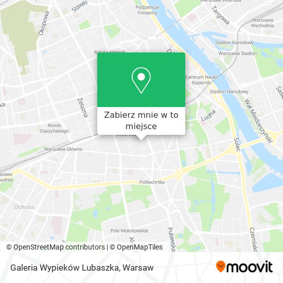 Mapa Galeria Wypieków Lubaszka