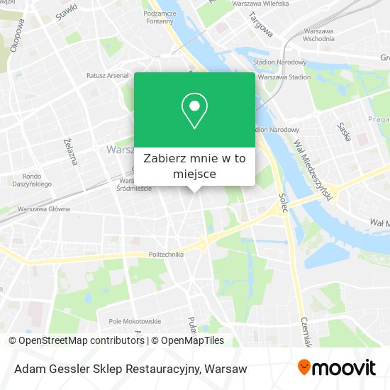 Mapa Adam Gessler Sklep Restauracyjny