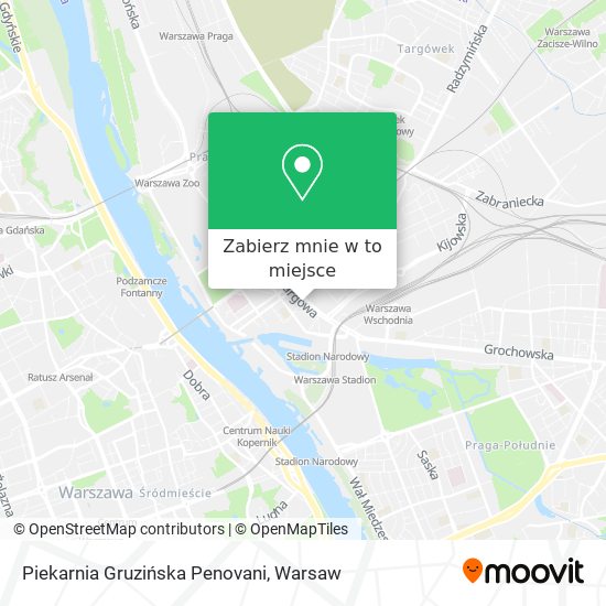 Mapa Piekarnia Gruzińska Penovani