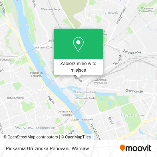 Mapa Piekarnia Gruzińska Penovani