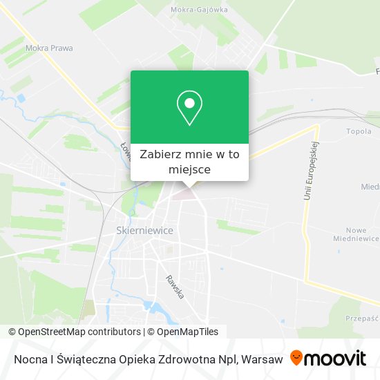 Mapa Nocna I Świąteczna Opieka Zdrowotna Npl