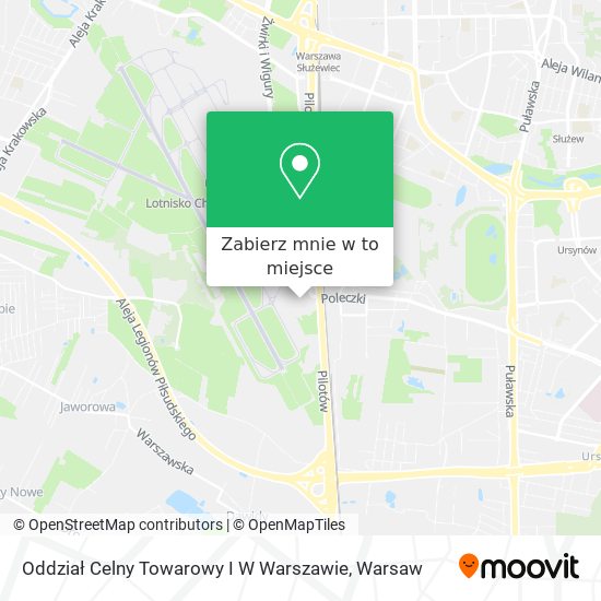 Mapa Oddział Celny Towarowy I W Warszawie