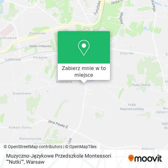 Mapa Muzyczno-Językowe Przedszkole Montessori ""Nutki""