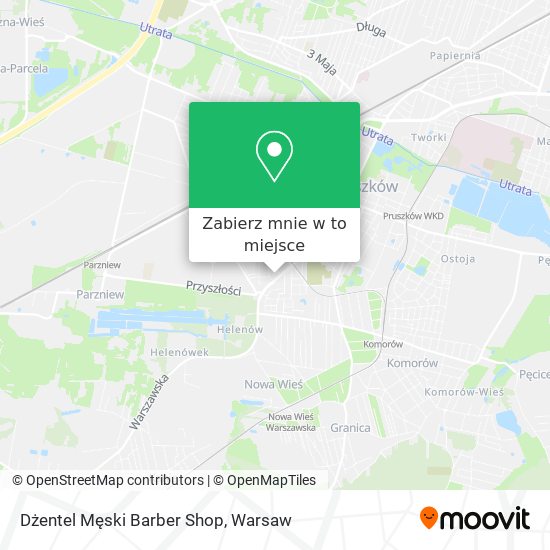 Mapa Dżentel Męski Barber Shop