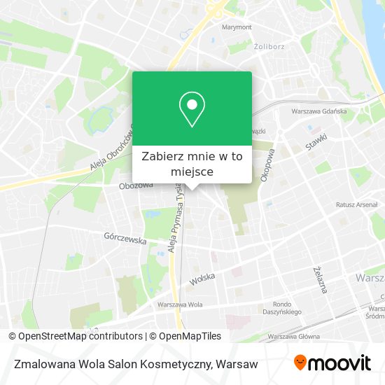 Mapa Zmalowana Wola Salon Kosmetyczny