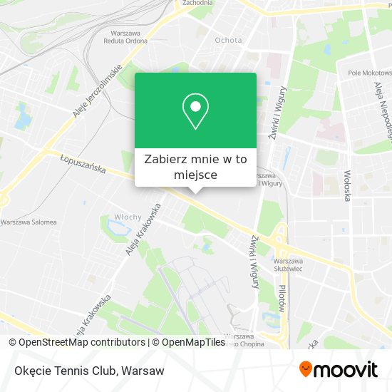 Mapa Okęcie Tennis Club