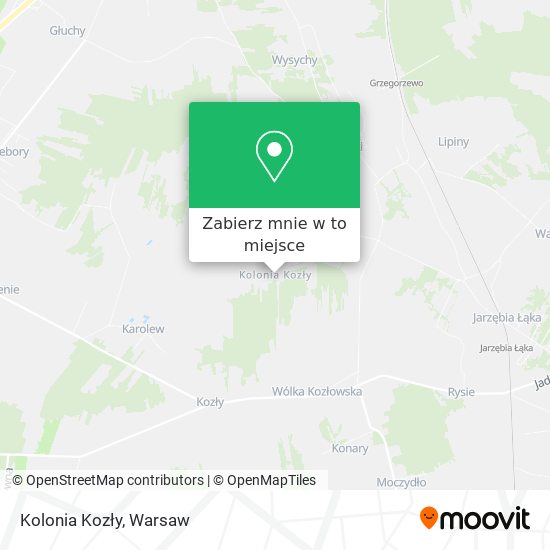 Mapa Kolonia Kozły