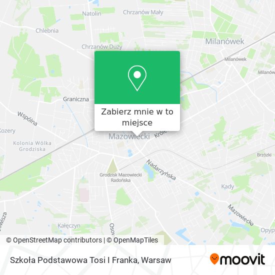 Mapa Szkoła Podstawowa Tosi I Franka