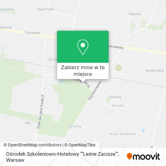 Mapa Ośrodek Szkoleniowo-Hotelowy ""Leśne Zacisze""