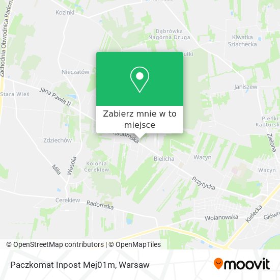 Mapa Paczkomat Inpost Mej01m