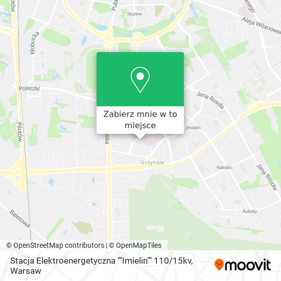 Mapa Stacja Elektroenergetyczna ""Imielin"" 110 / 15kv