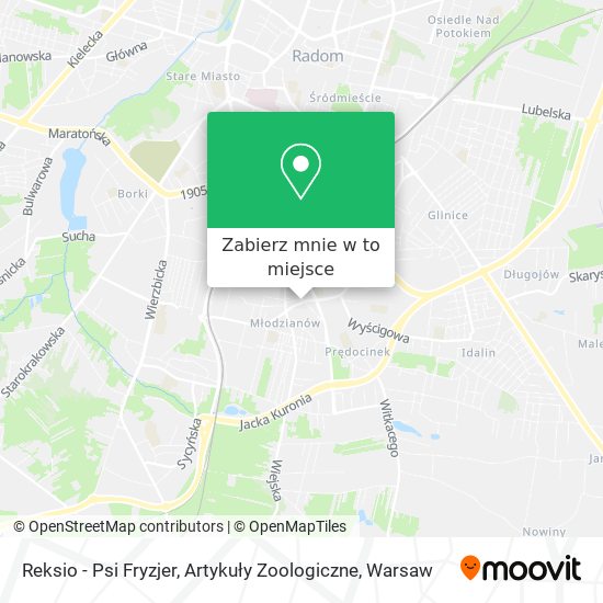 Mapa Reksio - Psi Fryzjer, Artykuły Zoologiczne