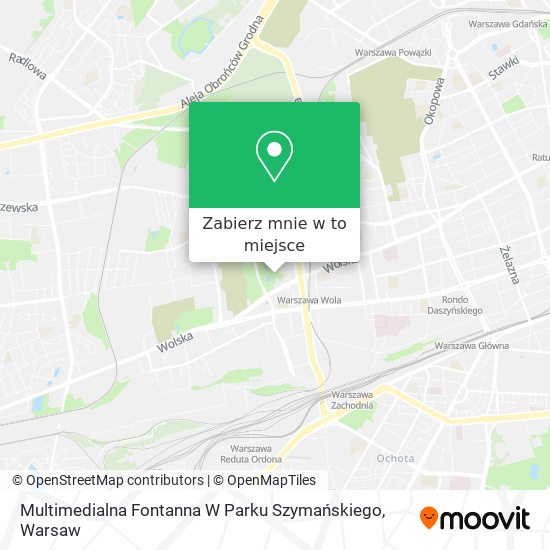 Mapa Multimedialna Fontanna W Parku Szymańskiego