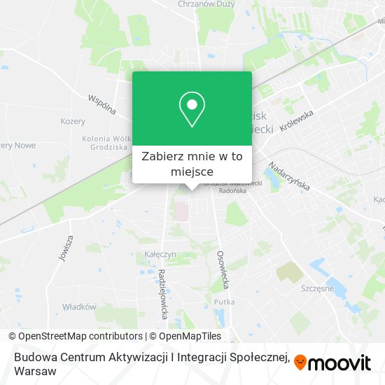 Mapa Budowa Centrum Aktywizacji I Integracji Społecznej