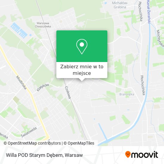 Mapa Willa POD Starym Dębem