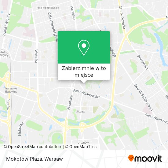 Mapa Mokotów Plaza