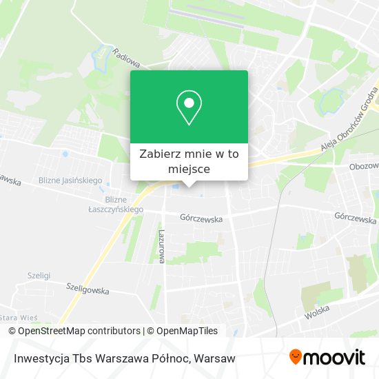 Mapa Inwestycja Tbs Warszawa Północ