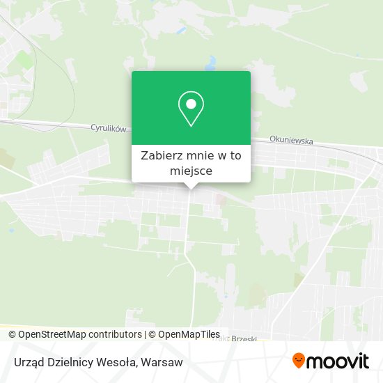 Mapa Urząd Dzielnicy Wesoła