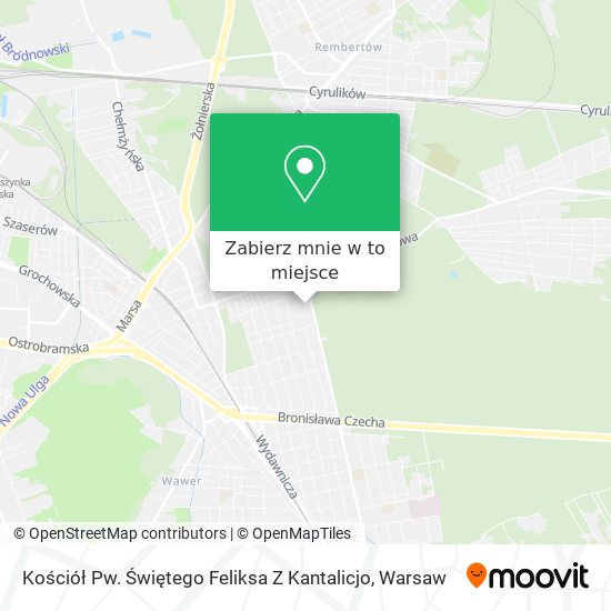 Mapa Kościół Pw. Świętego Feliksa Z Kantalicjo