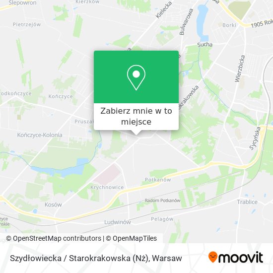 Mapa Szydłowiecka / Starokrakowska (Nż)