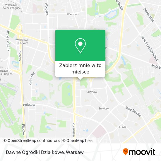 Mapa Dawne Ogródki Działkowe