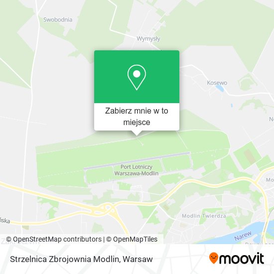 Mapa Strzelnica Zbrojownia Modlin